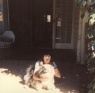 Me with my dog Button, Los Gatos circa 1981
